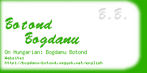 botond bogdanu business card